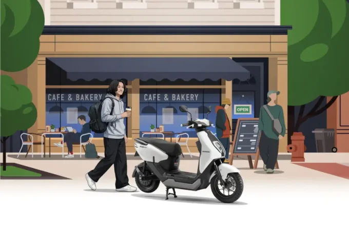 【驚異の価格】新型EVスクーター『ICON e: （アイコンイー）』は26Lのシート下収納スペースありで充電もラク！【Honda2026新車ニュース】