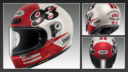 マルク・マルケスの「93」がレトロに変身!?　SHOEI「グラムスター」に受注期間限定グラフィックが登場！