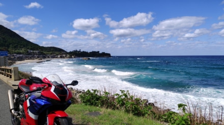 海とバイク